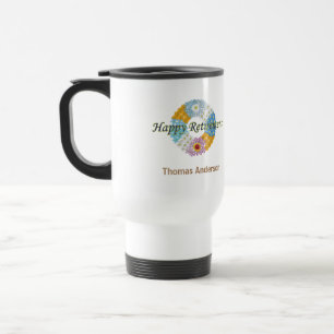 Happy-Rente-Geschenk Zwei-Tone-Kaffee-Tasse Reisebecher