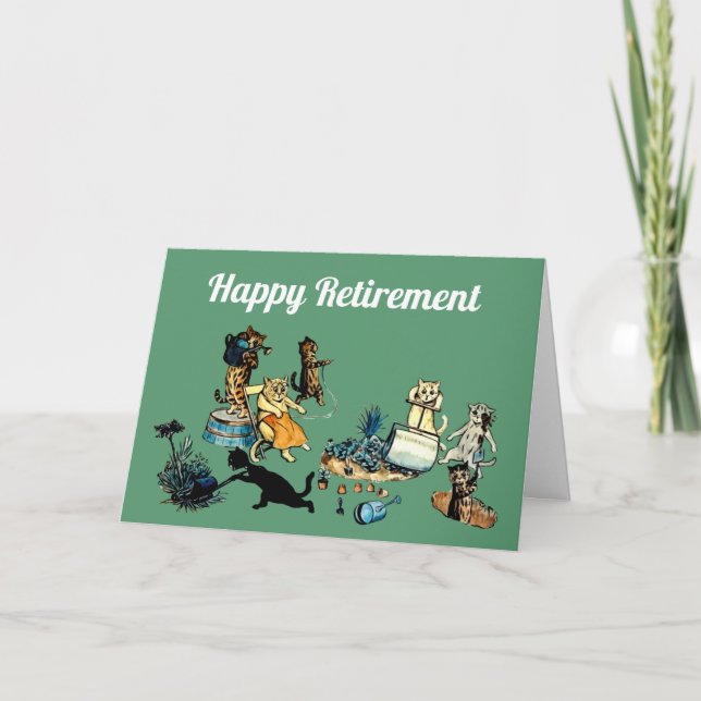 Happy Rentirement Gartenkarte Karte (Vorderseite)