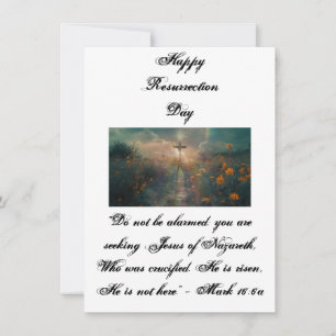 Happy Resurrecrecrection Day Feiertagskarte