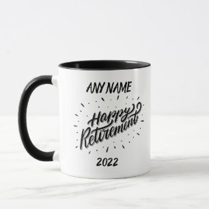 Happy Retirement 2022 - Personalisiertes Geschenk  Tasse