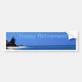 Happy Retirement - Blauer Himmel, blauer Ozean Autoaufkleber
