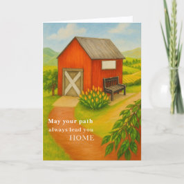Happy Retirement Card Quiet Countryside Scene Karte