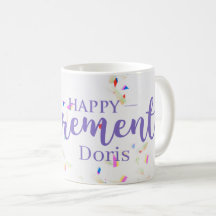 Happy Retirement Confetti Tasse