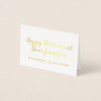 Happy Retirement Elegante Script Kalligraphie