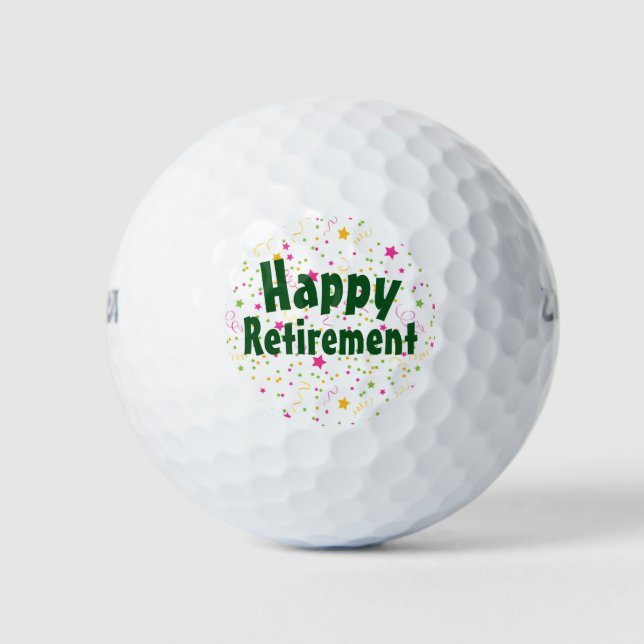 Happy Retirement Golfball (Vorderseite)