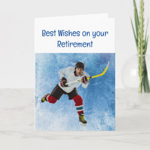 Happy Retirement Ice Hockey Sport Karte