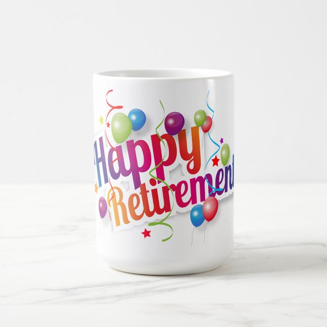 Happy Retirement Kaffeetasse (Happy Retirement Colorful Letters Coffee Mug!)