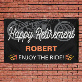 Happy Retirement Motorrad-Image für Biker Banner