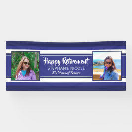 Happy Retirement Nautical Navy Blues Fotos Banner