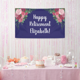 Happy Retirement Party mit Rose Banner
