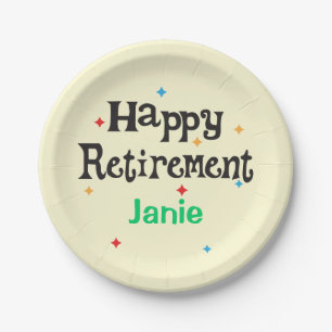 Happy Retirement Party Name Pappteller