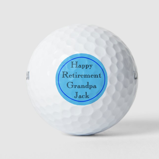 Happy Retirement Personal Golfball (Vorderseite)