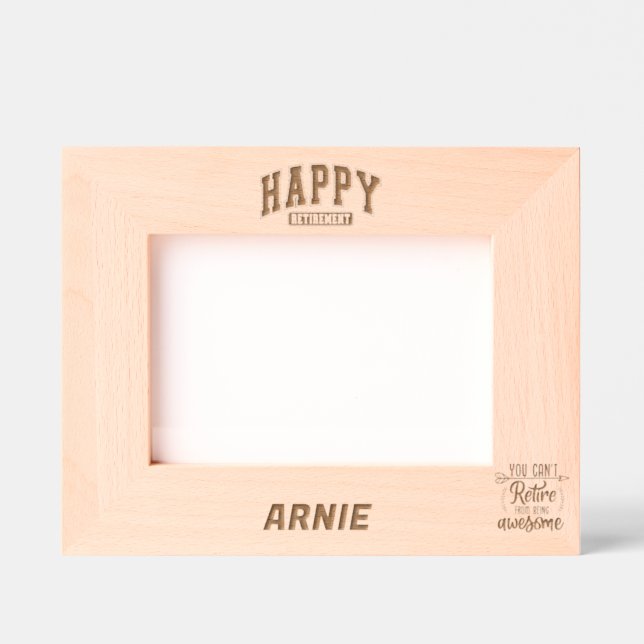 Happy Retirement Phantastisch! Geätzte Rahmen (Vorderseite)