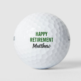 Happy Retirement Rent Golfer Golfball