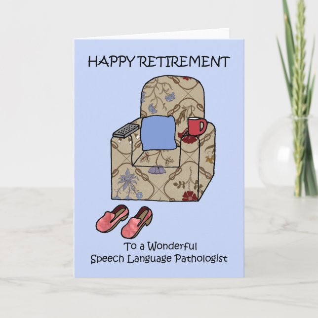 Happy Retirement Speech Language Pathologe Karte (Vorderseite)