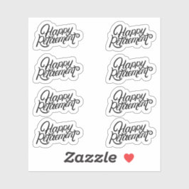 Happy Retirement Stickers Aufkleber