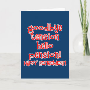 Happy Retirement! T-Shirts und Retiree-Geschenke Karte