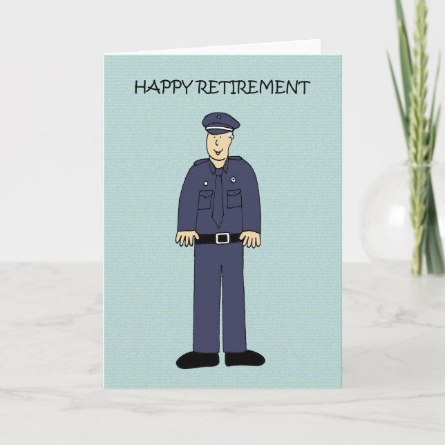 Happy Retirement to Police Officer Karte (Vorderseite)