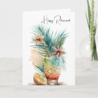 Happy Retirement Tropical Drink