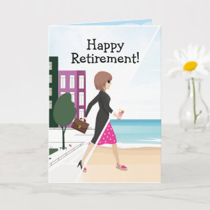 Happy Retirement! Urlaubsthema Grußkarte Karte