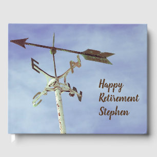 Happy Retirement wettervane Richtung Pfeile Gästebuch