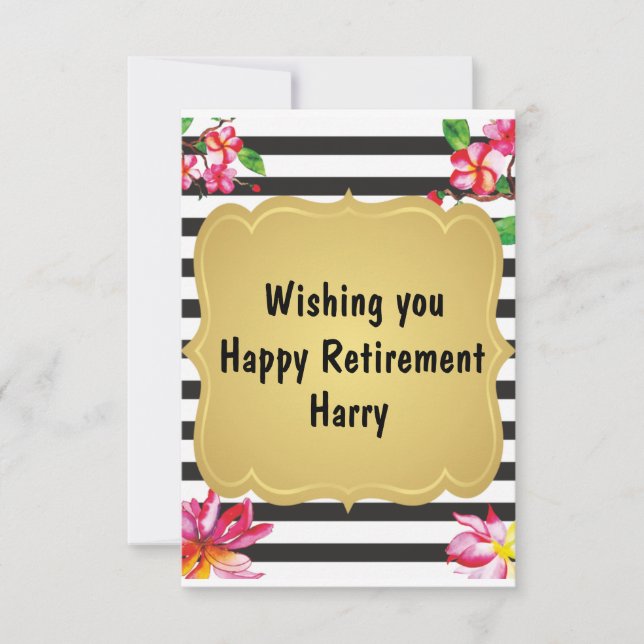 Happy Retirement Zitat Farewell Geschenk (Vorderseite)