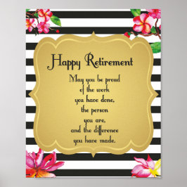 Happy Retirement Zitat Farewell Geschenk Poster