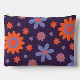 Happy Retro Blume Niedlich 70er Hippie Daisy Patte Zubehörtasche