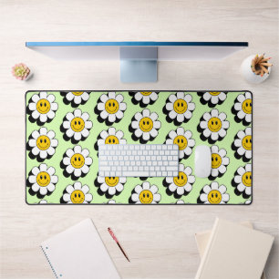 Happy Retro Blume Schreibtischunterlage