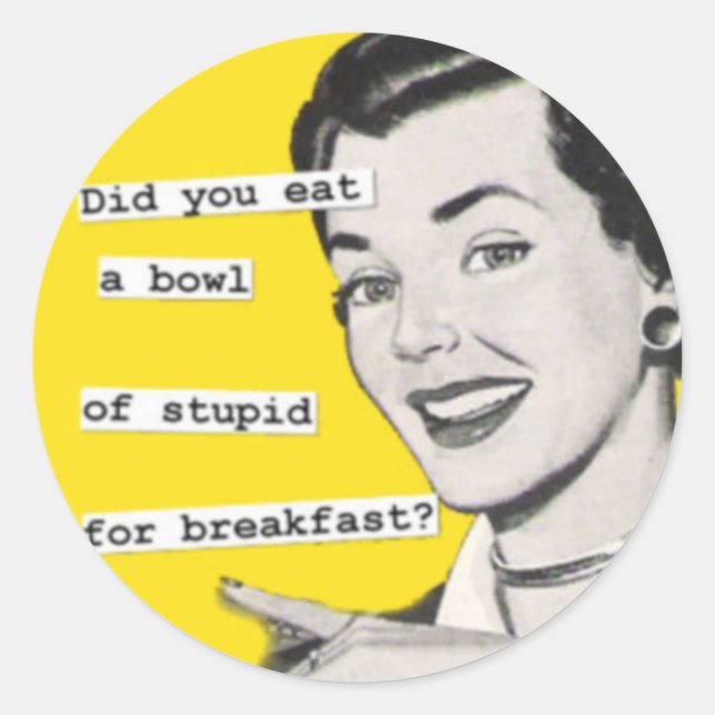 Happy Retro Hausfrau Stickers 8 (Vorderseite)