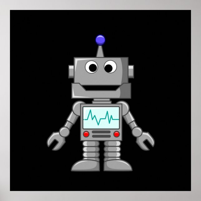 Happy Robot Poster (Vorne)