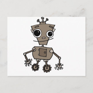 Happy Robot Postkarte