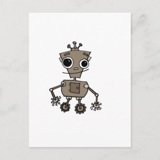 Happy Robot Postkarte