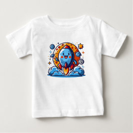 Happy Rocket Adventure Baby T-shirt