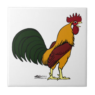 Happy Rooster Fliese
