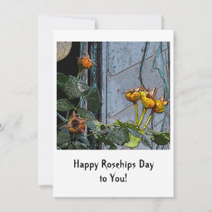 Happy Rosehips für Sie!Grußkarte Dankeskarte