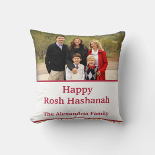 Happy Rosh Hashanah Jewish New Year custom Foto Kissen