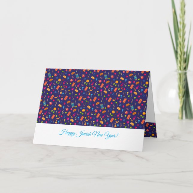 Happy Rosh Hashanah Jüdisches Neujahr Gruß Karte (Vorderseite)