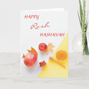 Happy Rosh Hashanah Jüdisches Neujahr Hoher Heilig Karte