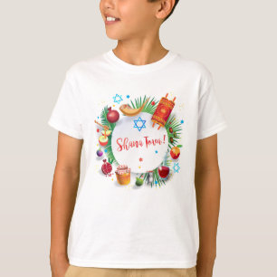 Happy Rosh Hashanah Juwish New Year Honey & Apple T-Shirt