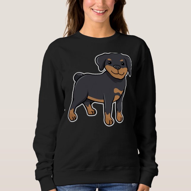 Happy Rottweiler 34 Sweatshirt (Vorderseite)