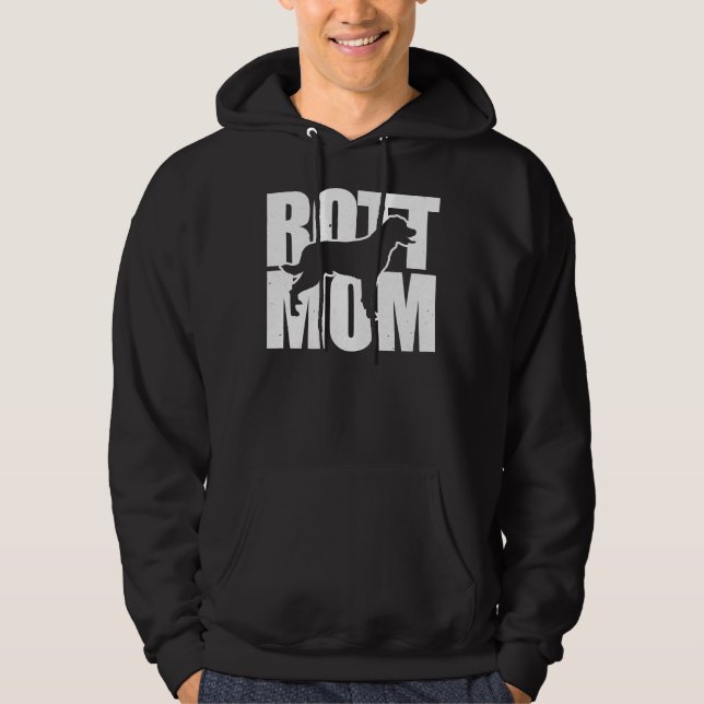 Happy Rottweiler Mama Hoodie (Vorderseite)