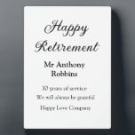 Happy Ruhestand hinzufügen Namen Jahre des Dienste Fotoplatte<br><div class="desc">Gestaltung</div>