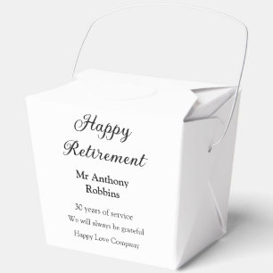 Happy Ruhestand hinzufügen Namen Jahre des Dienste Geschenkschachtel