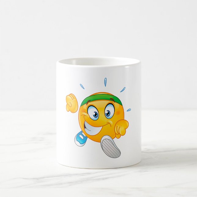 Happy Running Emoji Kaffeetasse (Von Creator hochgeladen)