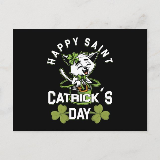 Happy Saint Catrick Irish St Patricks Day Gift Postkarte (Vorderseite)