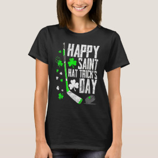 Happy Saint Hat Trick S Day T-Shirt Ice Hockey St