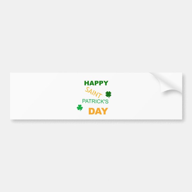 Happy Saint Patrick's Day Autoaufkleber (Vorne)
