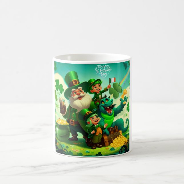 Happy Saint Patrick's Day bunt Kaffeetasse (Mittel)