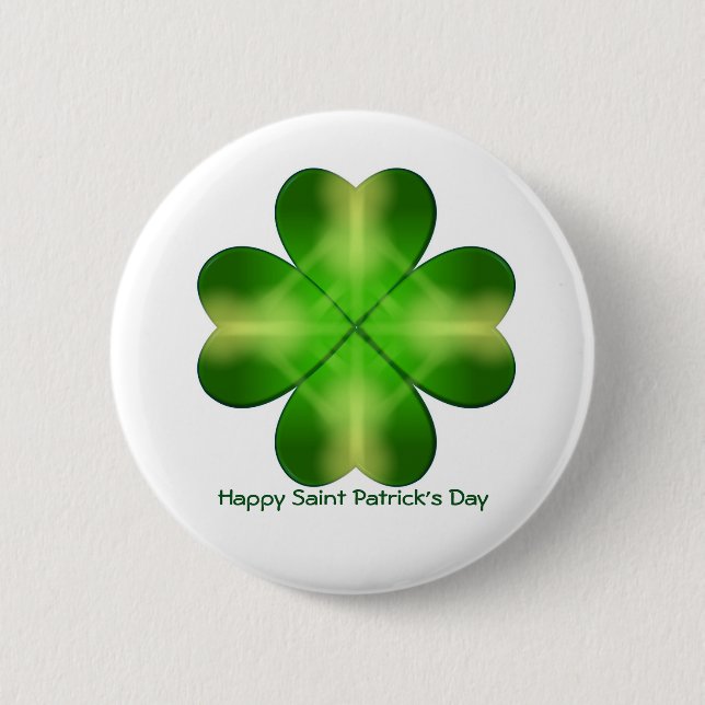 Happy Saint Patrick's Day Button (Vorderseite)